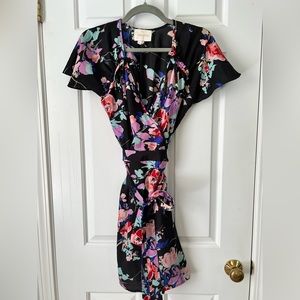 Yumi Kim floral wrap dress size large